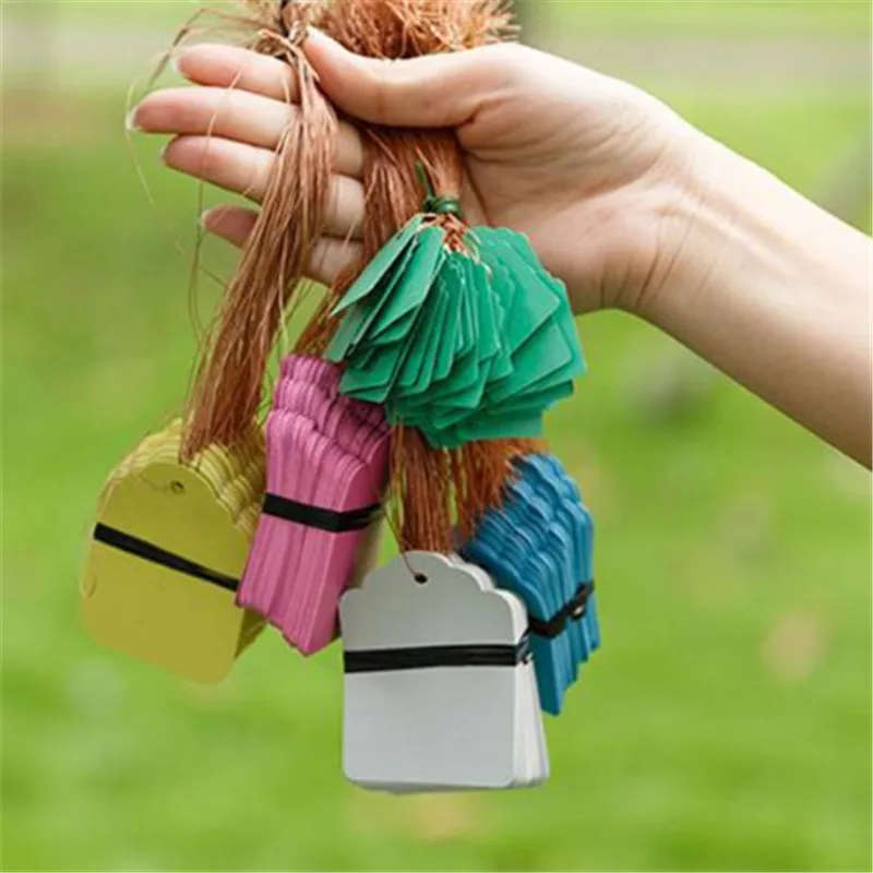 100 PCS Garden Labels Hanging Plant Labels Classification writing plate board Nursery Pots Garden Plant Seedling Mark Tools garden labels flower plant labels plant markers