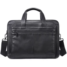 

Genuine Leather Quality Briefcase Cowhide Men's Business Horizontal Large-capacity Handbag Men's Briefcase