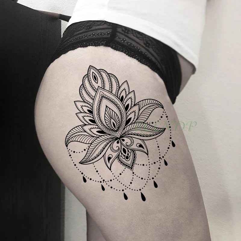 Водостойкая временная татуировка наклейка большого размера японская Манга Аниме культура тату наклейка s флэш-тату поддельные татуировки для девушек и женщин - Цвет: Светло-серый