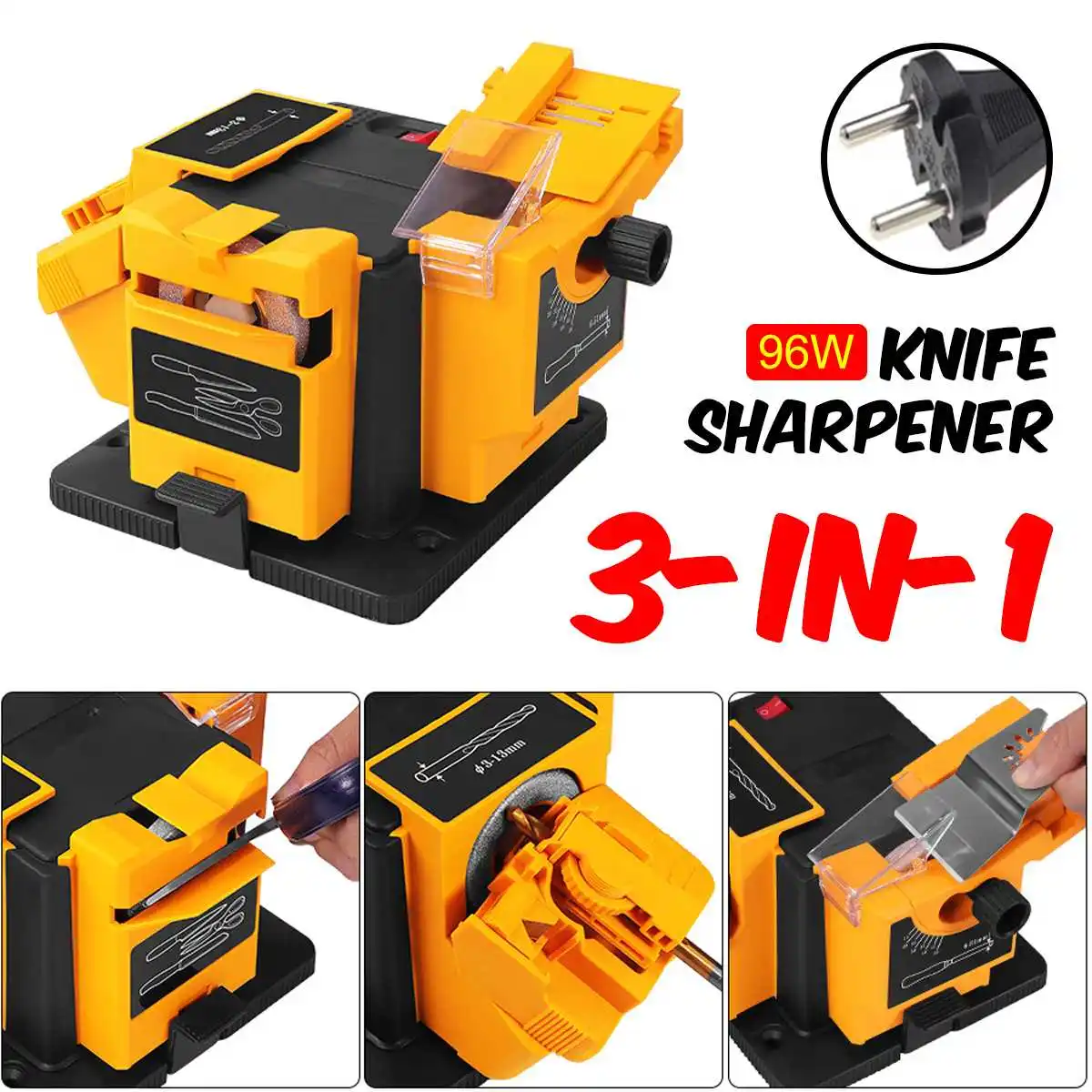 Grinding Tool Sharpener Afilador Knife Sharpener 96w 3in1