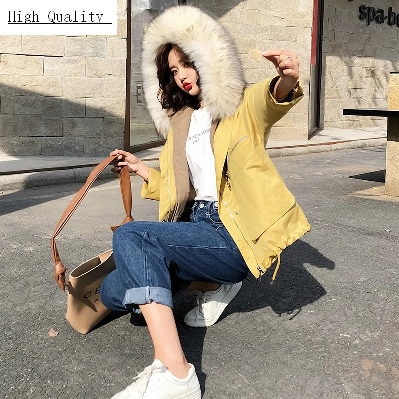 

Winter Down Jacket Women 90% White Duck Down Coats Female Down Parka Real Fur Hooded Clothes 2020 Doudoune Femme LWL1290