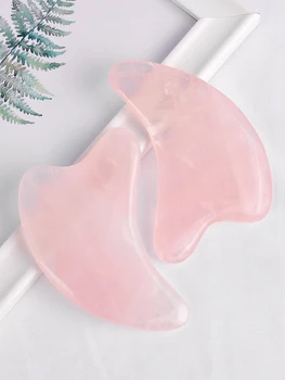 

Natural powder crystal jade beauty scrapping board face pull through dredging facial meridian scrapping board jade massage