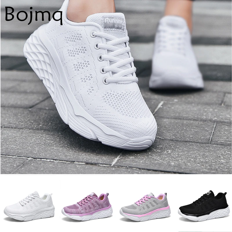 

Bojmq Tenis Mujer 2020 New Arrival Women Tennis Shoes Ladies Tenis Platform Outdoor Walking Sneakers Woman Non-slip Fitness Shoe