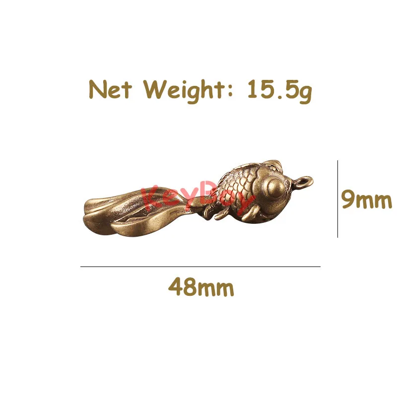 goldfish brass pendants (5)