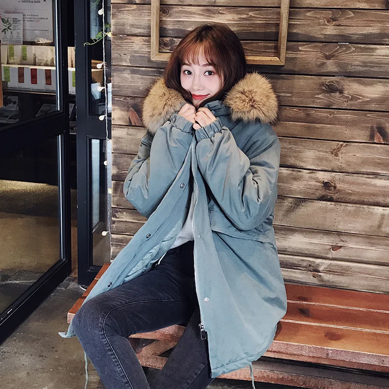

2019 Winter Fashion Comfortable Hooded Cotton-padded Clothes/Cotton Coat Elegant Long Sleeve Loose-Fit