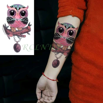 

Waterproof Temporary Tattoo Sticker Cute Owl Animal Fake Tatto Flash Tatoo Hand Arm Foot Shoulder Tato for Kids Girl Women Men