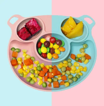 

Silicone baby food sub-placemat tableware feeding non-slip suction cup tableware tray