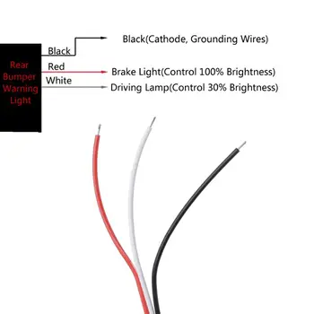 

2Pcs LED Brake Rear Bumper Reflector FTT Tail Braking Lamp Warning Stop Light For Toyota Camry 2009 2012 Innova/ISF/GX470/RX300