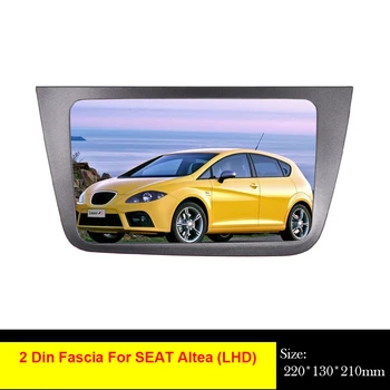 

Double DIN Car Radio Fascia for SEAT Altea (LHD) Left Hand Stereo Frame Panel Dash car refitting Mount kit adapter Bezel facia