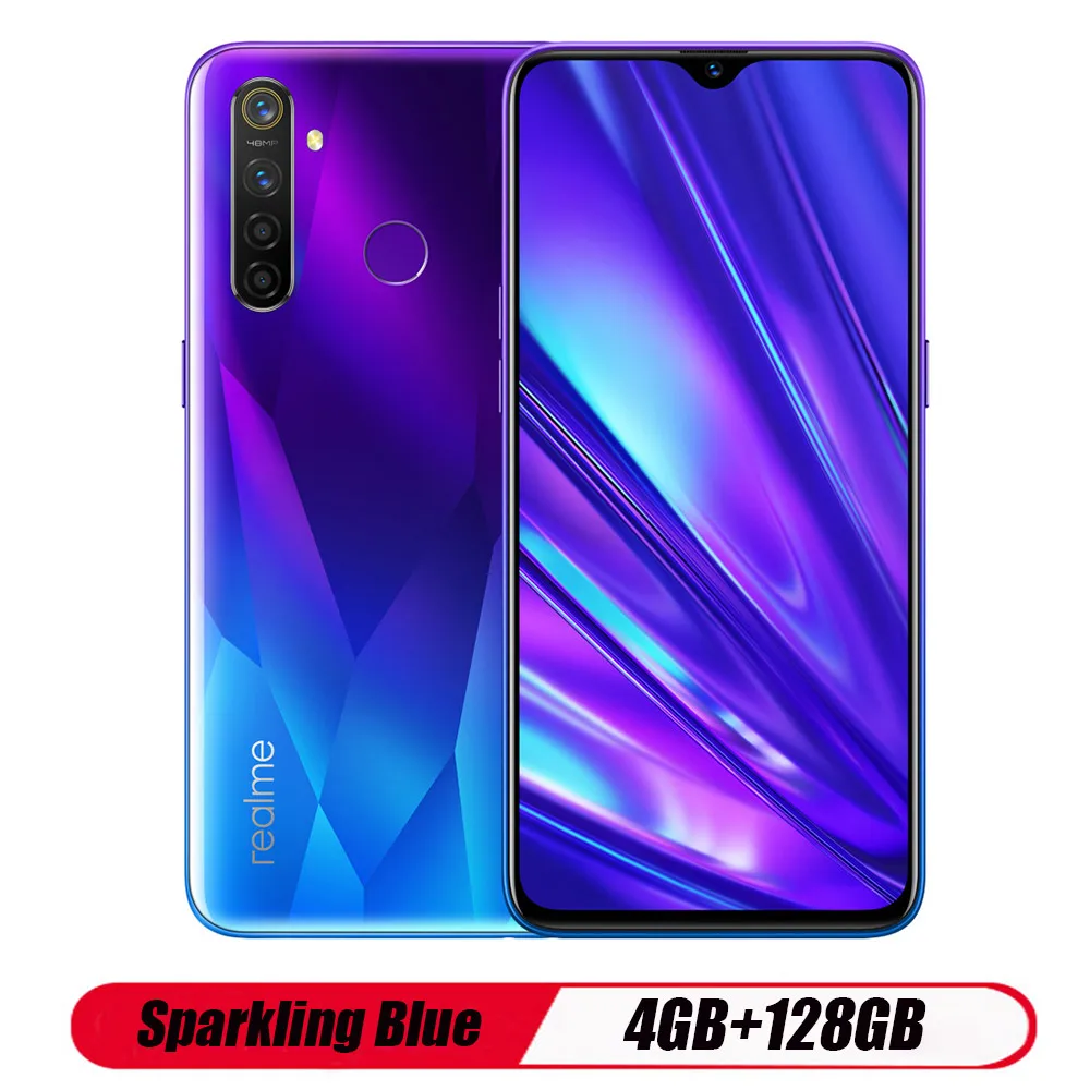 Мобильный телефон Oppo Realme 5 PRO с глобальной европейской версией Snapdragon 712 AIE 4305 мАч, полноэкранный 8 ГБ ОЗУ 6,3 б ПЗУ МП, 5 камер - Цвет: Зеленый