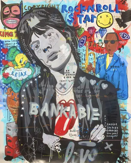 Modern Canvas Poster Painting Street Art Pictures Graffiti Art Painitngs on The Wall Art Posters and Prints Home Decoration IKU44-13