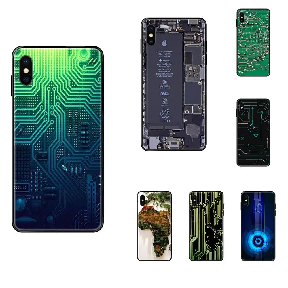 Компьютерная батарея печатная плата ТПУ чехол для Samsung Galaxy Note 4 8 9 10 20 Plus Pro Ultra J6 J7 J8