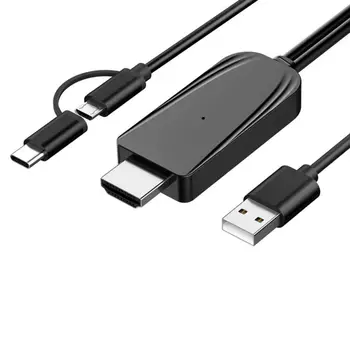 

4K USB-C to HDMI Cable Type C to HDMI Thunderbolt 3 for MacBook Samsung Galaxy S10/S9 Huawei Mate 20 P20 Pro USB-C HDMI Adapter