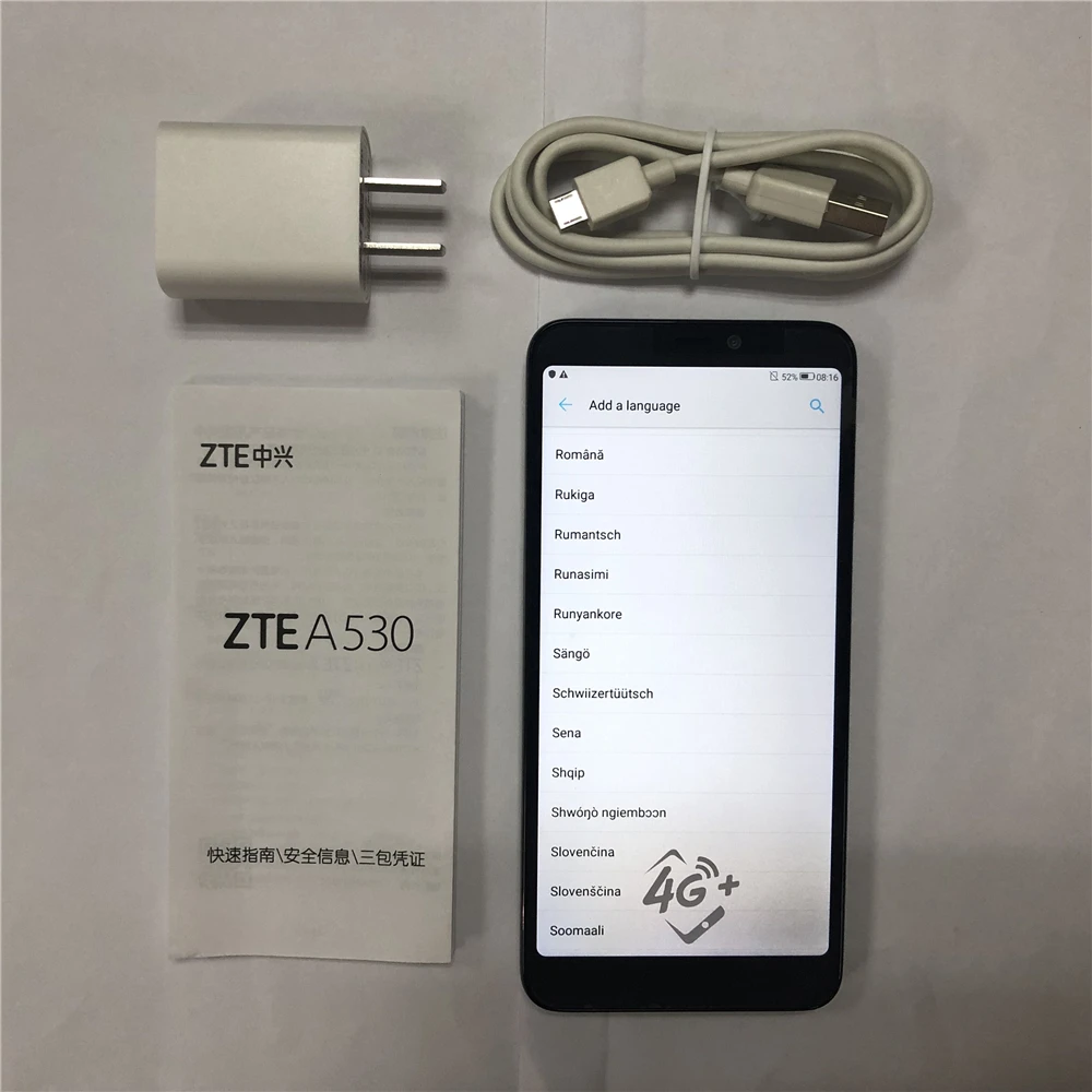 Мобильный телефон zte A530 4G LTE MTK6739 четырехъядерный Android 8,1 5,4" ips 1440X720 2 Гб ram 16 Гб rom мобильный телефон с двумя sim-картами