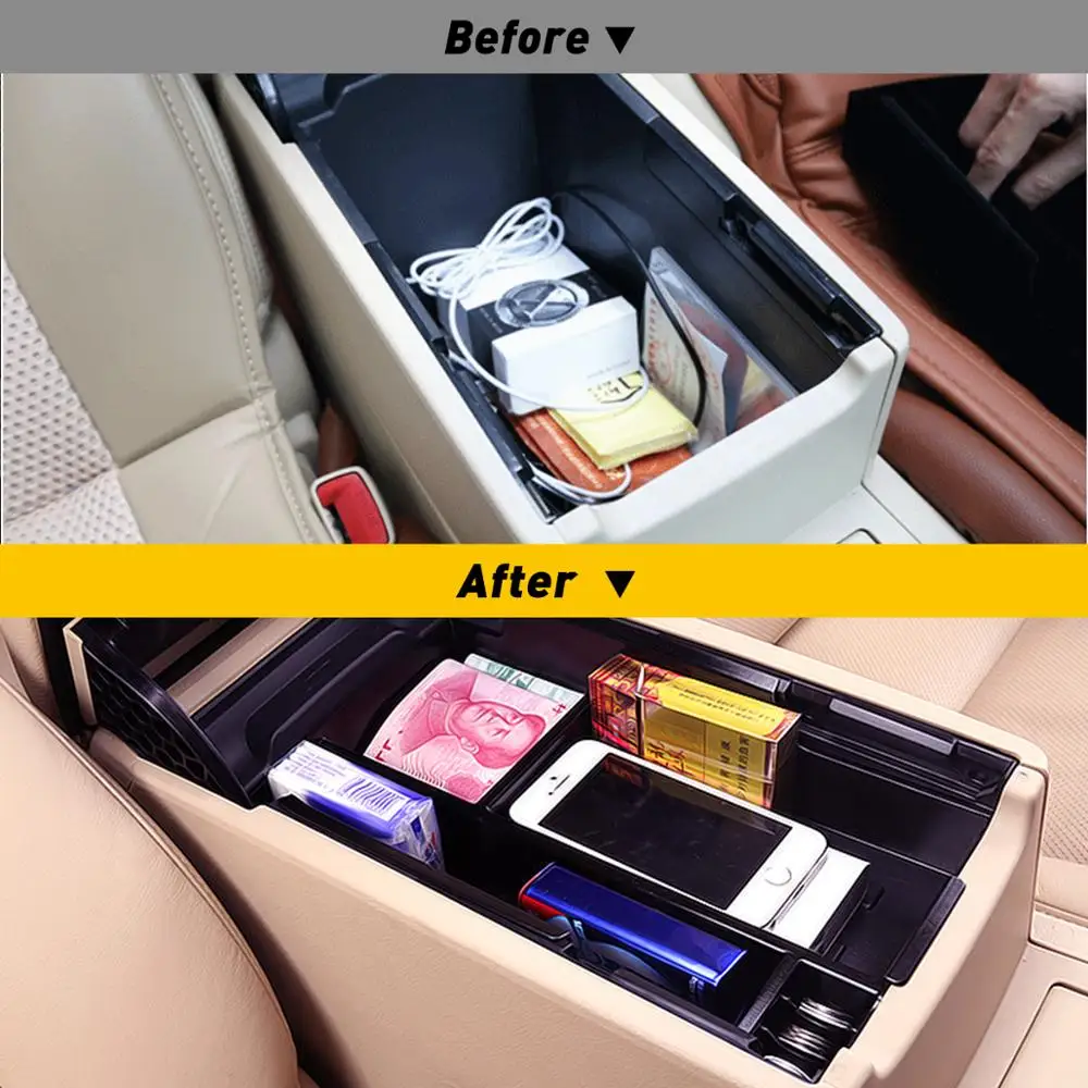 For Toyota Camry 2011- 2015 2016 2017 Accessories Car Styling Central Armrest Storage Box Auto Container Glove Organizer Case