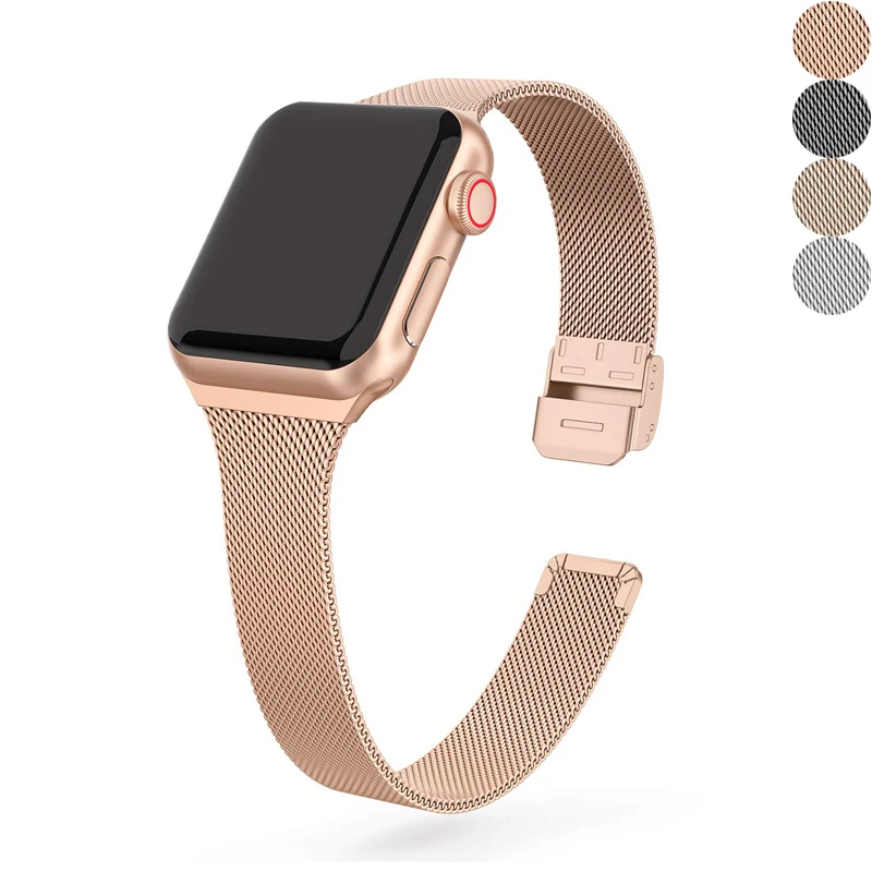 Ремешок металлический для Apple watch 6/se/5/4/3/2 браслет из нержавеющей стали iwatch band 40 мм