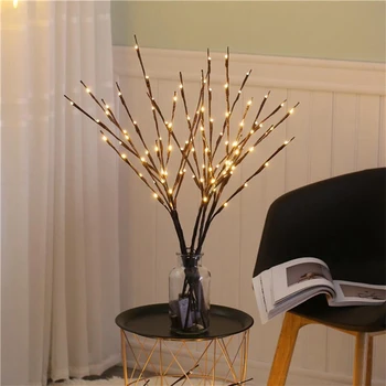 

String lights LED simulation tree branch lights battery style indoor bedroom living room window vase Christmas decoration 1pcs