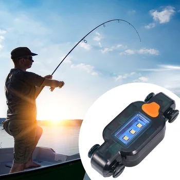 

Automatic Sensing Fishing Light Fishing Induction Light Fishing Sensor Light (Inductive Bait Lamp Transparent Blue)
