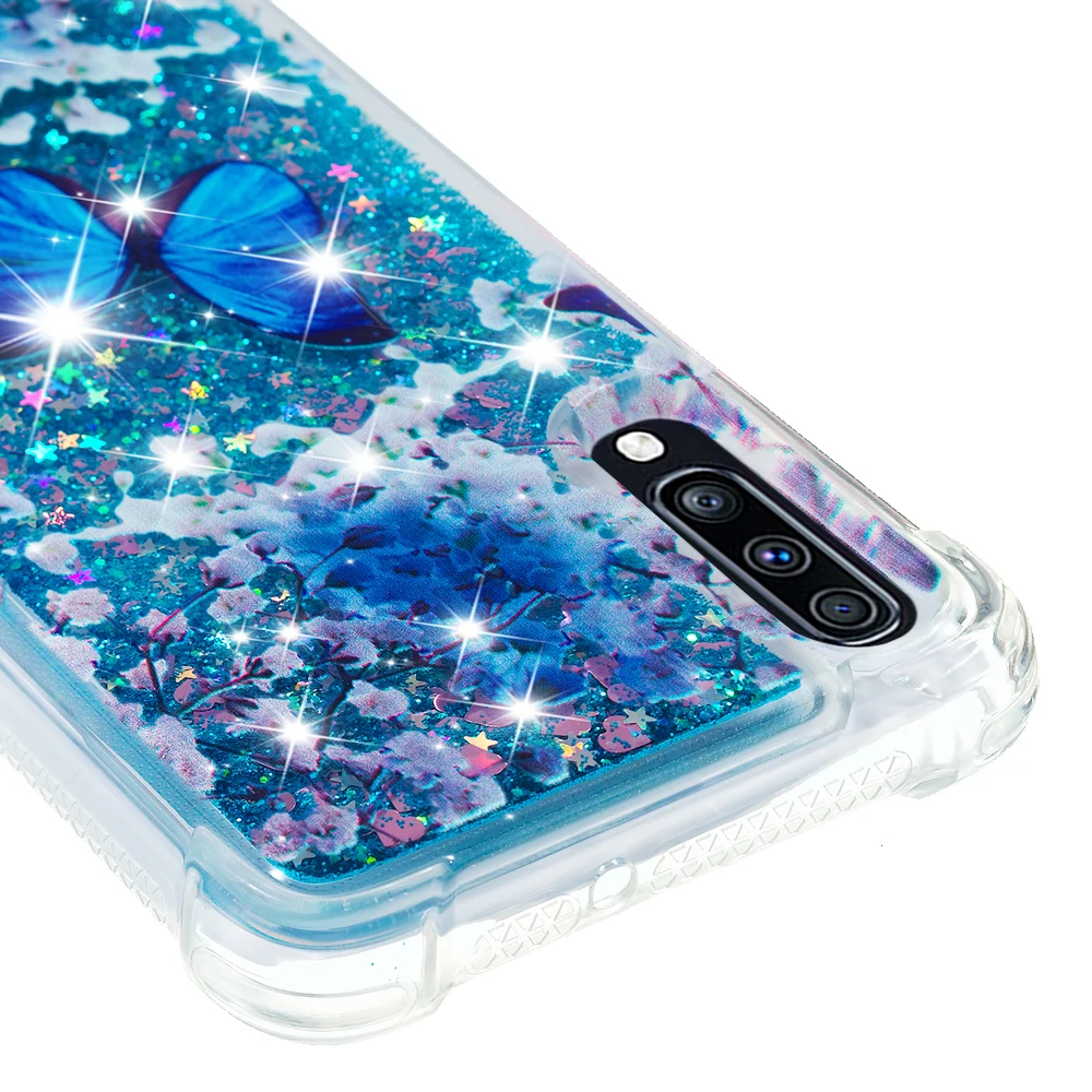 Блестящий Жидкий чехол для samsung Galaxy M30s A70 милый силиконовый бампер SM-A705FN/DSM A705FN/DS SM-A705MN SM-M307FN/DS