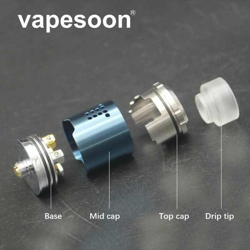 Vapesoon высокое качество падение RDA с BF squonk 510 pin электронная сигарета бак pk peerless rda fiT