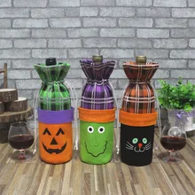 Украшение на Хэллоуин креативные винные мешочки ведьма Тыква Черный кот винная бутылка набор винная Сумка Многоразовые винные аксессуары