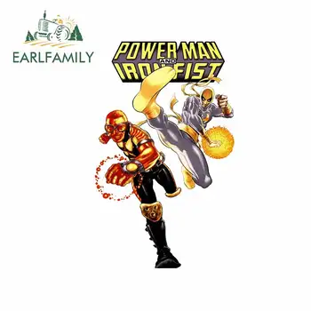 

EARLFAMILY 13cm x 8.2cm For Powe Man Car Stickers Auto Refrigerator Decal Vinyl Material Scratch-Proof Air Conditioner Decor
