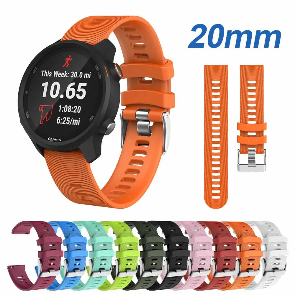 Ремешок для часов garmin vivoactive 3 для Garmin Forerunner 245 245 м 645 музыкальный мягкий силиконовый Смарт-часы аксессуары