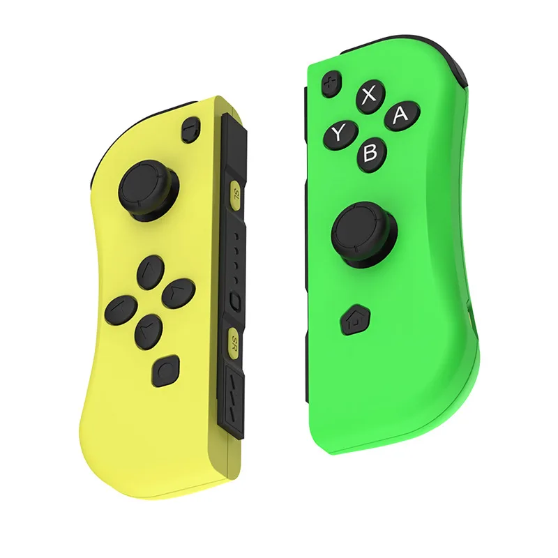 For Nintendo Switch Joy-con Console wireless Bluetooth controller Gamepads NS Joystick Joycon Controller Left Right Grip Handle - Цвет: green yellow