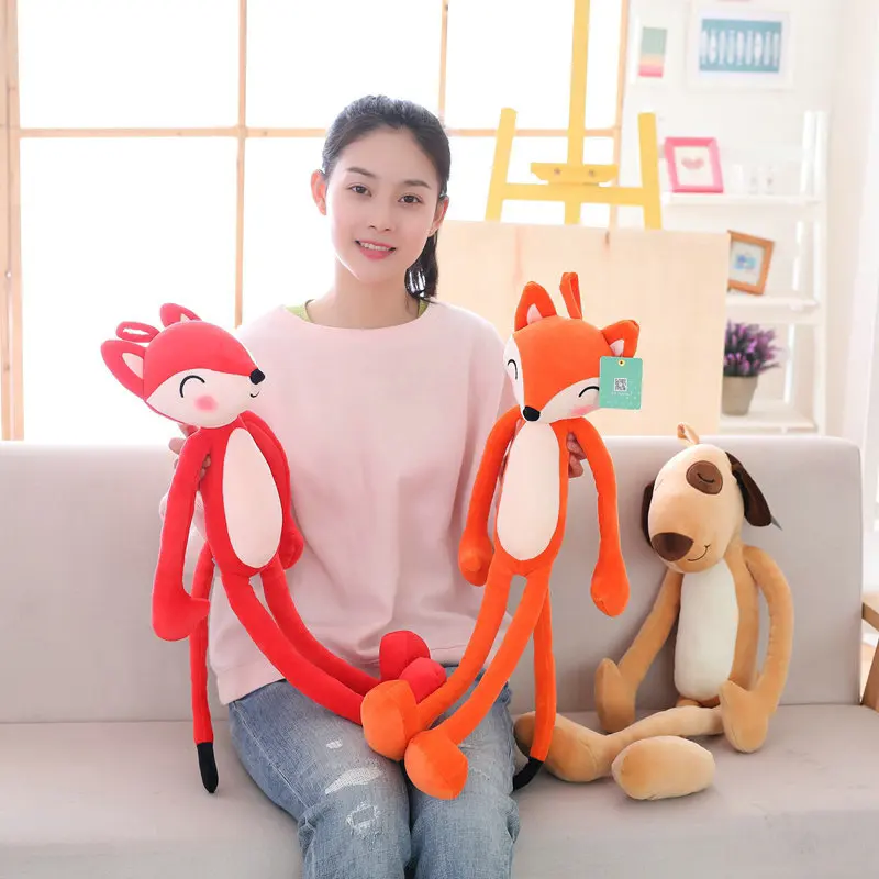 1pc_65cm_Anime_Genuine_Love_Fox_and_Mr_Dog_Boy_Big_Plush_Toy_doll_stuffed_Animal