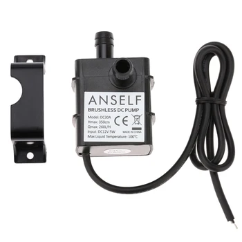 

New Ultra-quiet Mini Brushless Oil Water Pump Waterproof Submersible Fountain Aquarium Circulating 260L/H Lift 350cm DC12V 5W