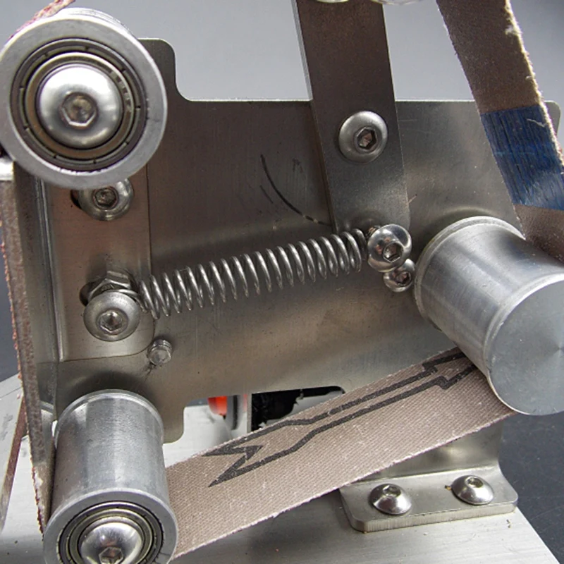 Многофункциональный измельчитель мини электрический ленточный шлифовальный станок DIY шлифовальная полировальная машинка для резки кромок точилка