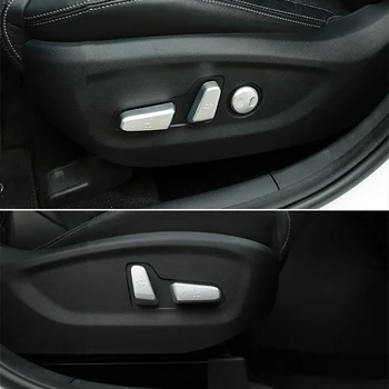 

Chrome Interior Seat Adjustment Switch Knob Button Control Cover Trim Garnish Molding for Kia Sportage QL KX5 2017-2019