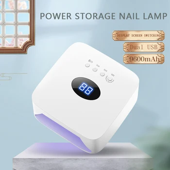

Rechargeable LED Manicure Lamp Manicure Light Therapy Machine Quick Drying Wireless Portable manicure Light Therapy Lamp 54W