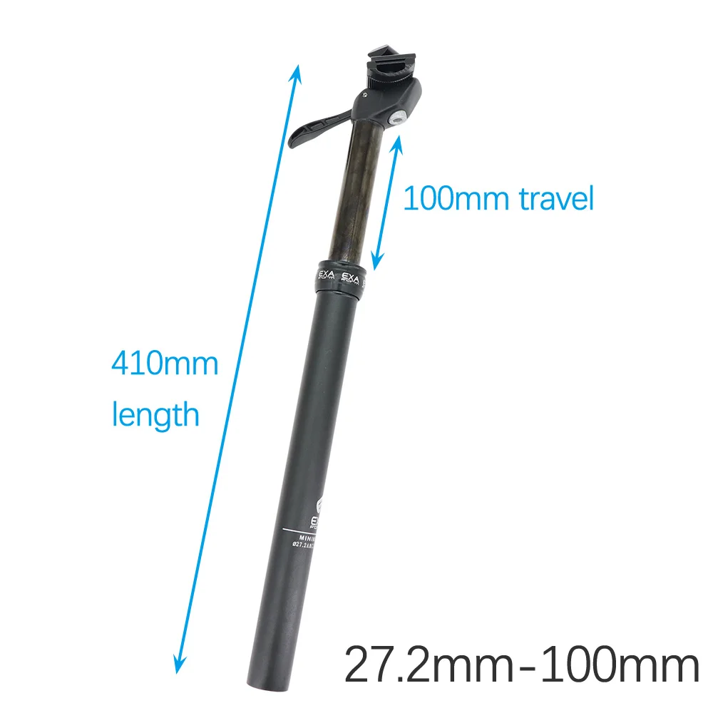 Tige De Selle Vélo Réglable à Distance AL7075 - Longueur 440 Mm, Diamètre 27.2 Mm, Pour VTT DH/FR/AM/XC - 9