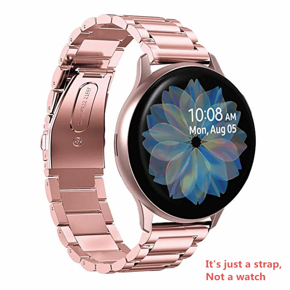 For Galaxy Watch Active2 40mm Bands Active 2 44mm Stainless Steel Strap  Band 20mm for Samsung Galaxy Watch Active 2 watchband|Smart Accessories| -  AliExpress