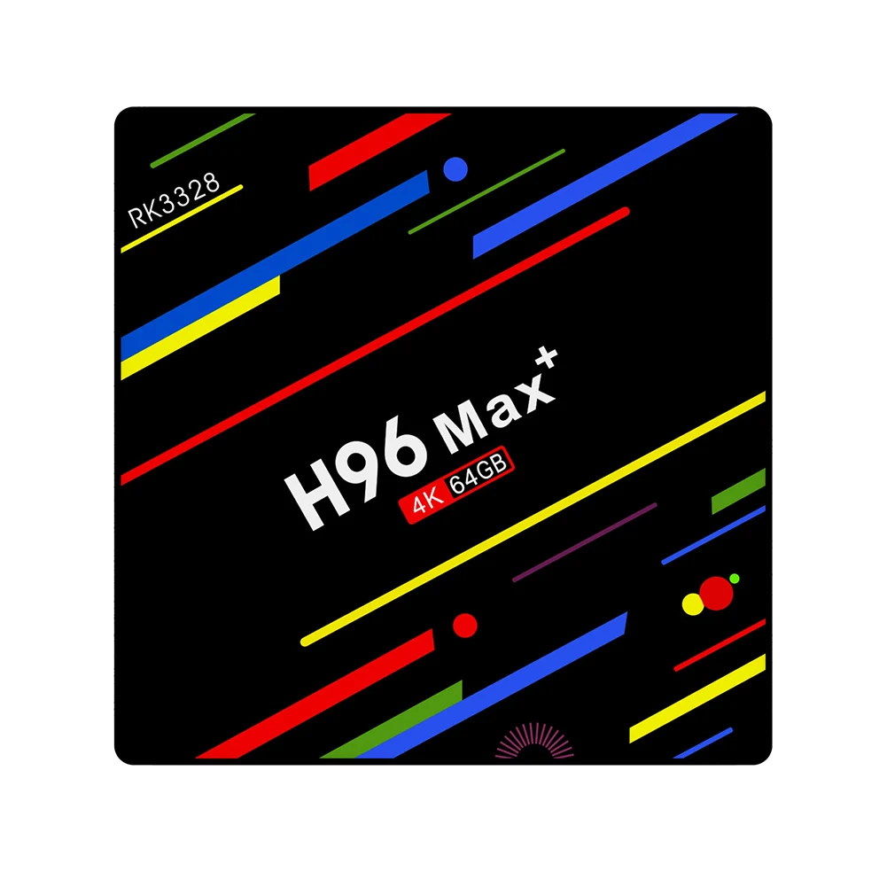 H96 Max 4+ 64GB четырехъядерный 2,4G WiFi ТВ приставка телеприставка медиаплеер для Android 8,1