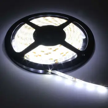 

Super Bright Cool White 5M SMD 3528 300LEDs Led Flexible Strip Light Strips Black Strip Lamps Flexible USB Lamp