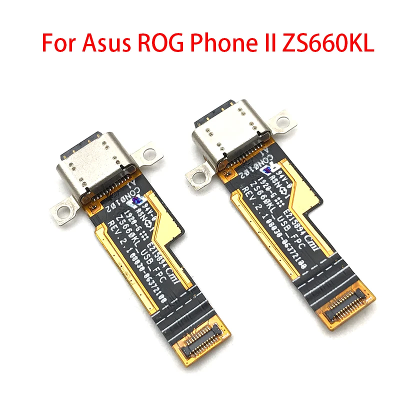 Док-разъем для устройств ASUS ROG Phone II ZS660KL Micro USB зарядное устройство зарядный порт гибкий кабель плата с микрофоном запасные части