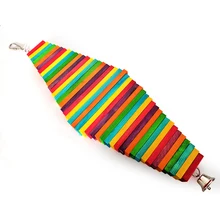 1pc Pet Parrot Toys Wooden Durable Birds Chew Toys  Large Colorful Toys for Parrot Macaw Pet Bird Swing Toy Pets Accessories 