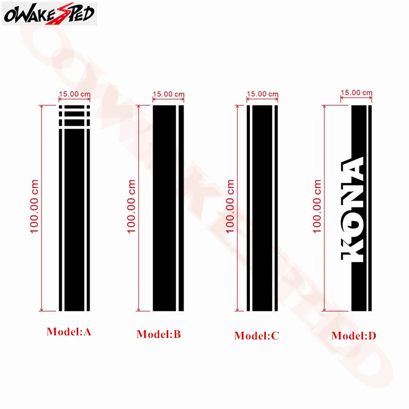 Спортивные полосы наклейки крышка капот двигателя Декор наклейка автомобиль Стайлинг капот Наклейки для hyundai KONA виниловые наклейки на кузов