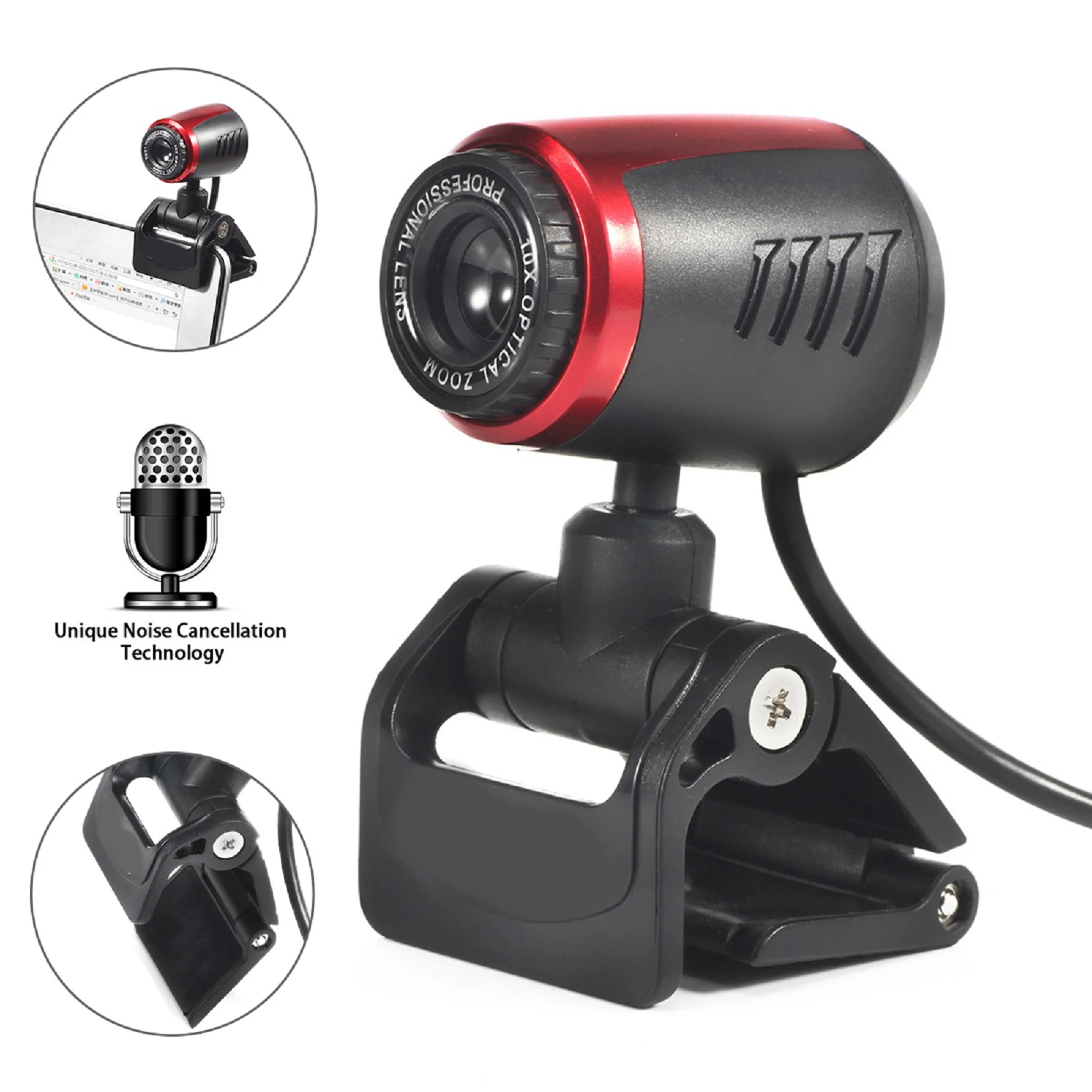

SOONHUA USB 2.0 Web Camera Webcam Web Cameras Webcams With Mic Auto Color Correction For Computer Laptop PC 0.8 Million Pixels