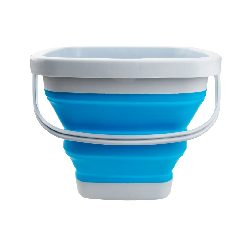Balde de Silicone Acampamento ao ar Pote de Pesca Limpeza do Agregado Dobrável Cozinha Acampamento Quarto Plástico Livre Durável Familiar 10l 5l 7 Balde p carro