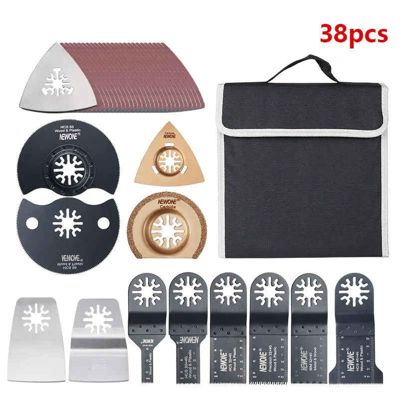 

Universal Oscillating Tool Saw Blades with Aluminum Case or Cloth Bag for Renovator Power Tool