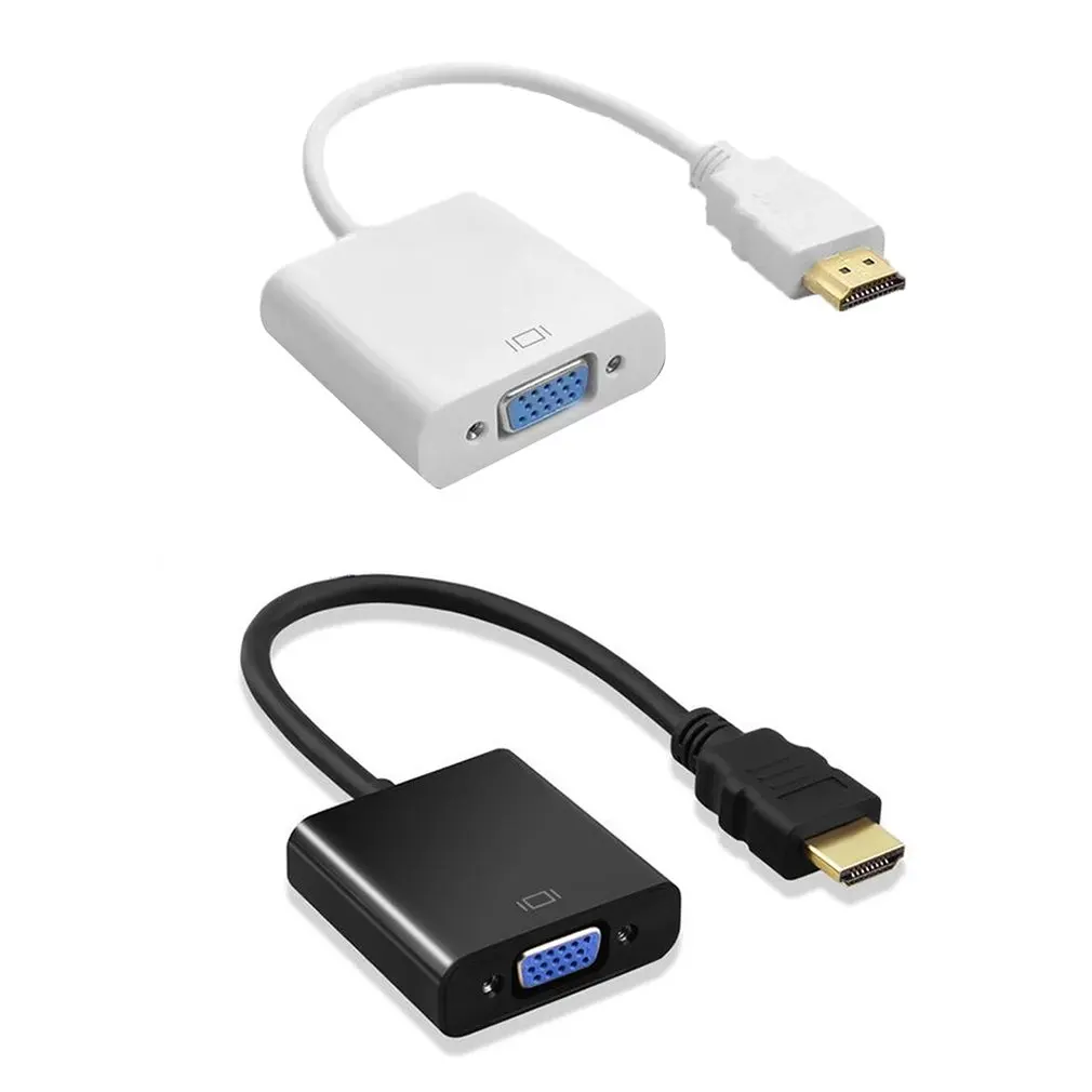 Адаптер hdmi-vga 1080P штекер в конвертер с разъемом адаптер 1080P цифровой аналоговый видео аудио для ПК ноутбука планшета