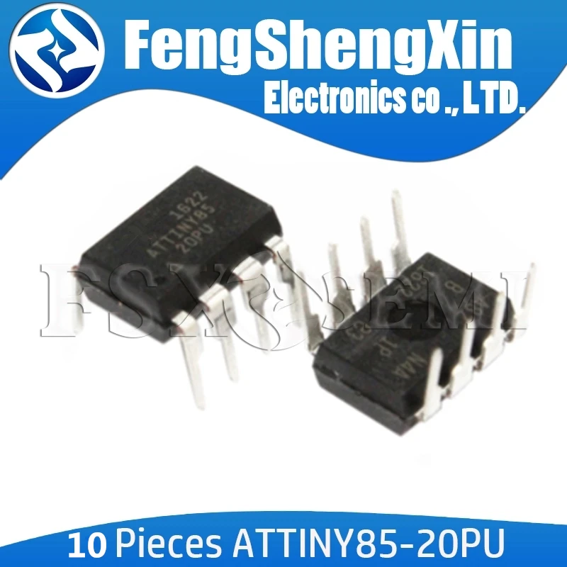 

10pcs New ATTINY85-20PU DIP-8 TTINY85 DIP8 85-20PU ATTINY85-20 DIP