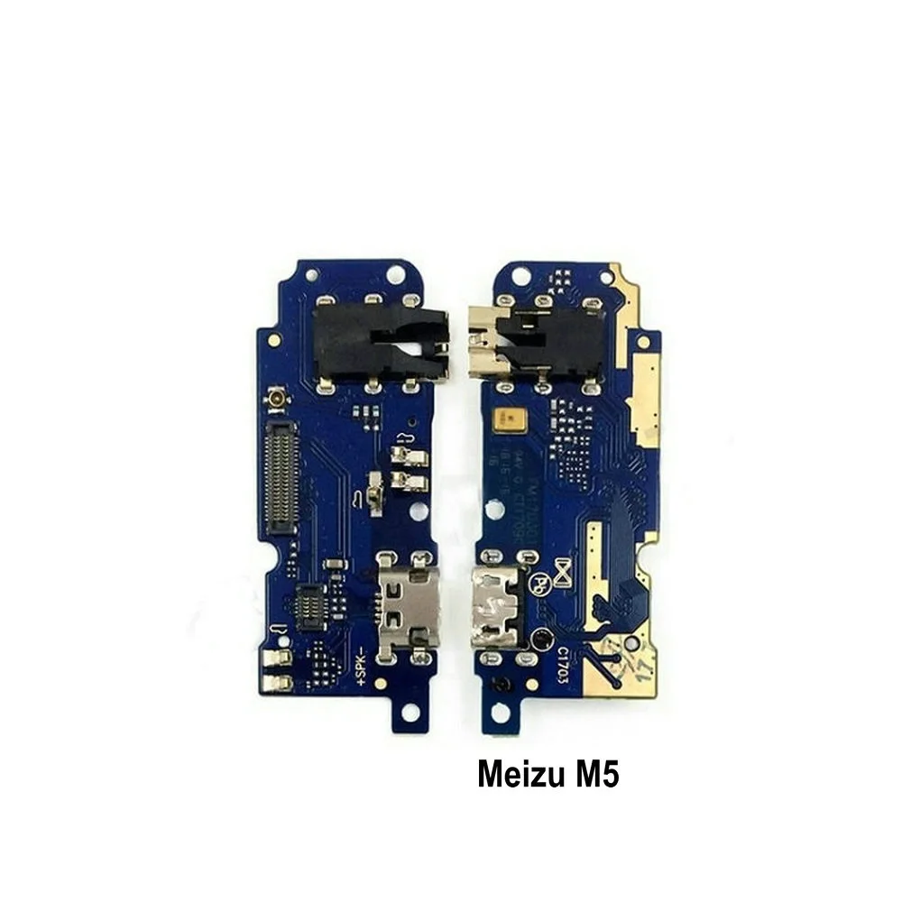 Микрофонный модуль+ зарядка через usb Нижняя плата Flex кабель соединительные детали для MEIZU M1 M2 M3 M3s M5 M5s M6 мини Замена - Цвет: M5