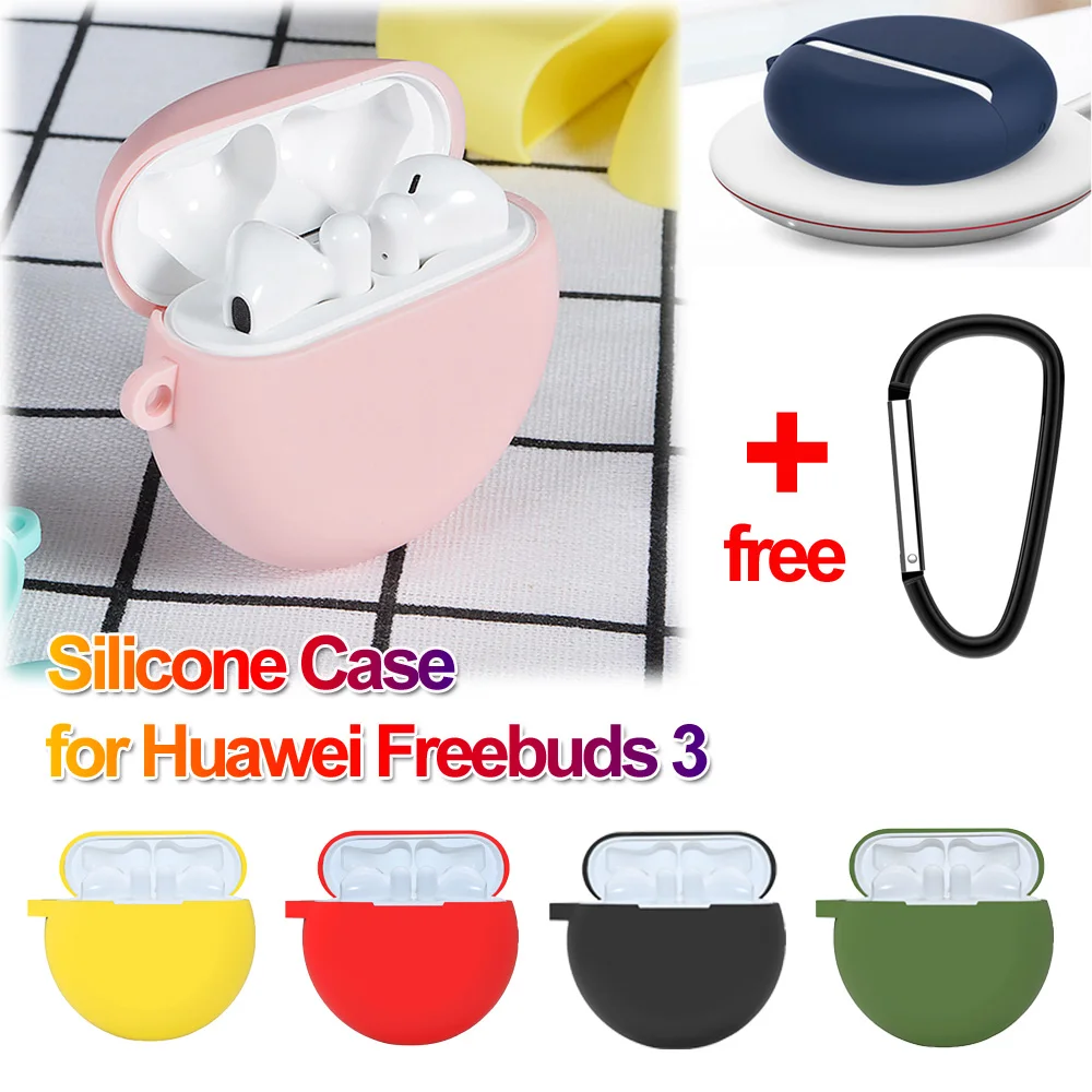 Мягкий силиконовый защитный чехол для Huawei Freebuds 3 2019 защита наушников с | Отзывы и видеообзор -4000443840063