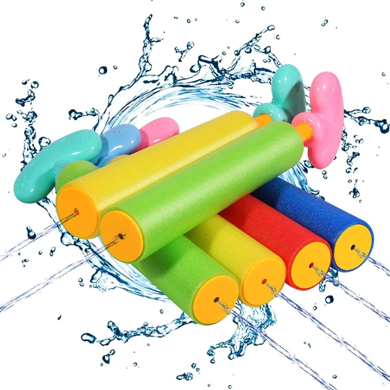 

6Pcs Adults Children Safety Foam Water Blasters Water Pool Kids Toy Summer Swimming Outdoor Beach Game Water Gun for Boys Girls