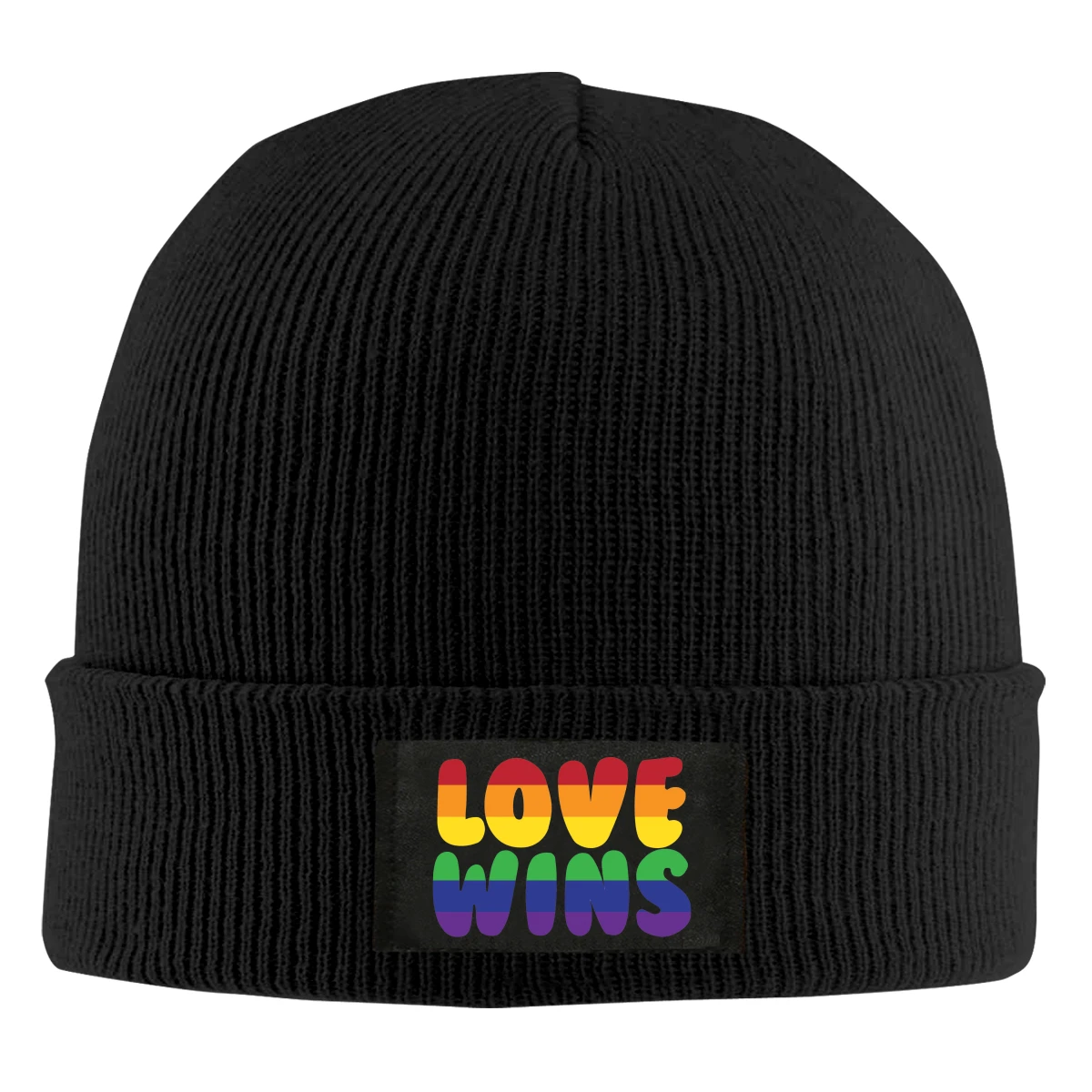 Love Wins Черная шапка мужская женская Зимняя Теплая Лыжная кепка вязаная с черепом |