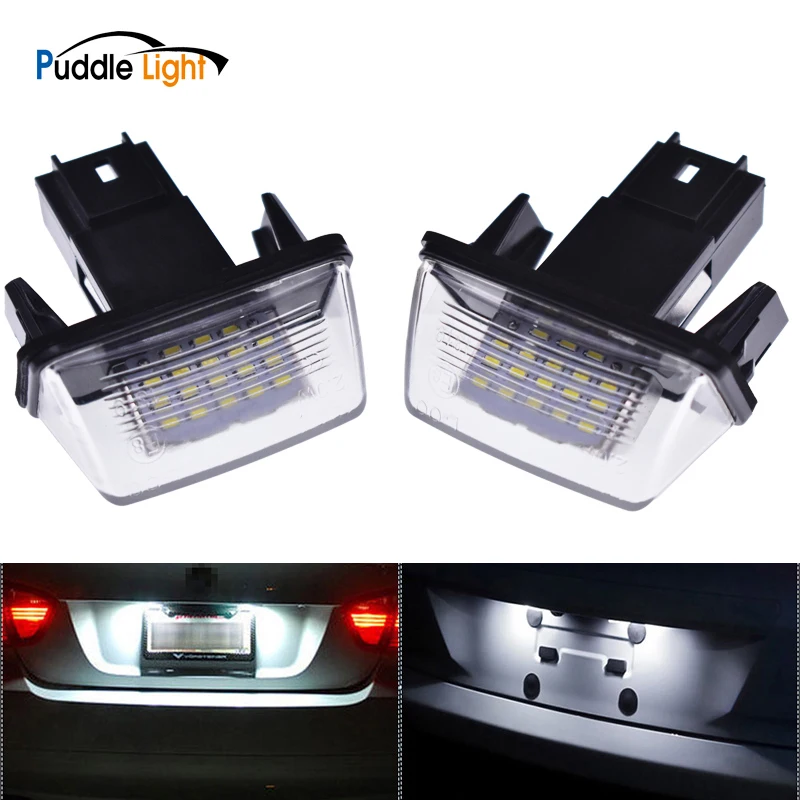 

2pcs Led Number License Plate Light Canbus Car Bulb For Citroen C3 C4 C5 Berlingo Saxo Xsara Peugeot 206 Partner 406 308 5008
